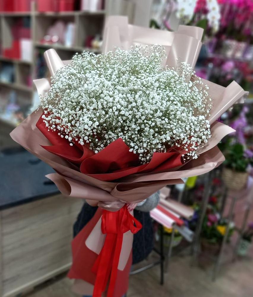 Букет Белые хлопья в Северо-Курильске Букет цветов из: Гипсофила в Северо-Курильске