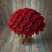Букет 55 Красных роз Фридом #REPLACE_PRED# Северо-Курильске