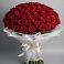Букет 101 Красная роза Блэк Мэджик в Северо-Курильске