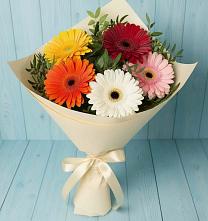 Букет цветов из:  Герберы в Северо-Курильске