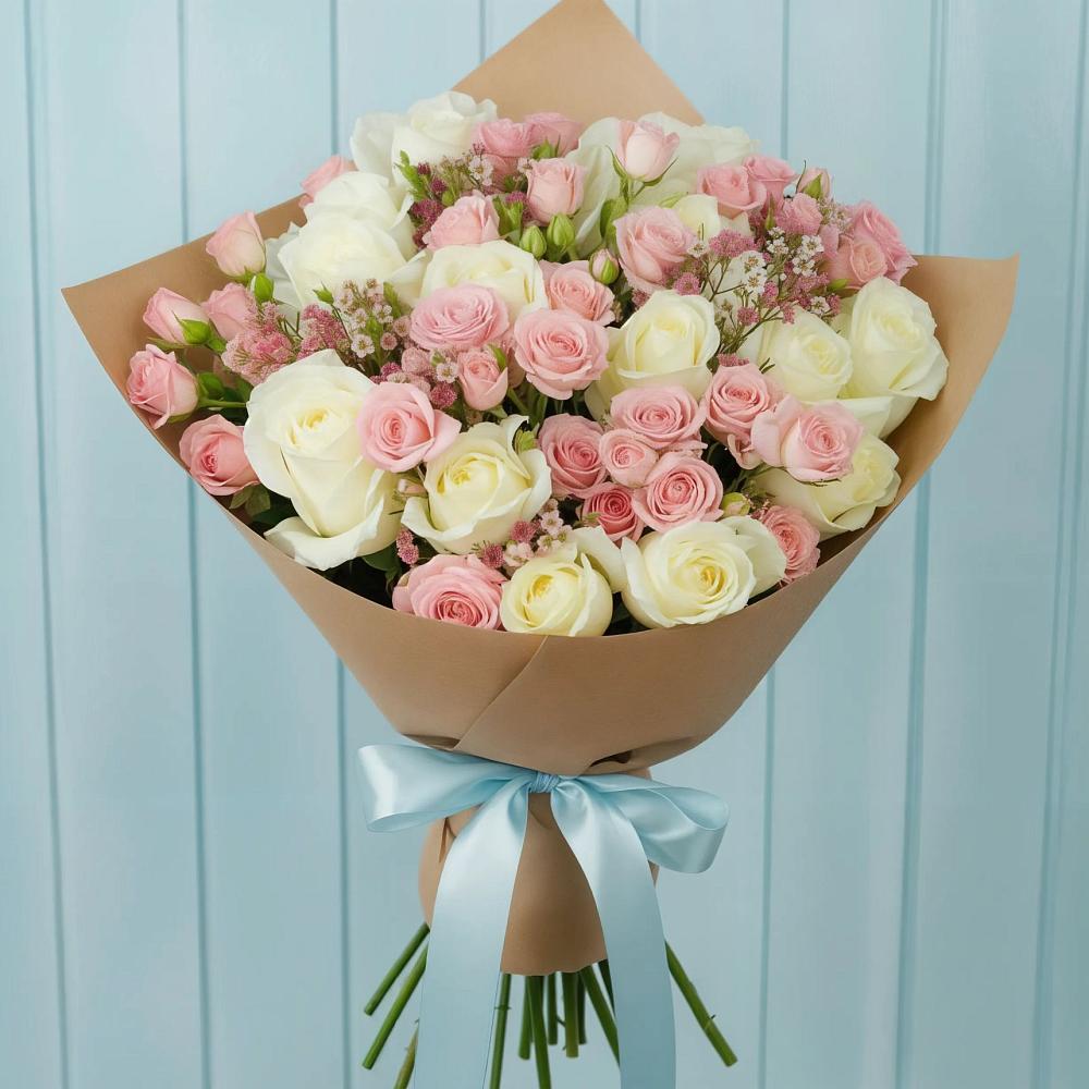 Букет цветов из: Розы в Северо-Курильске