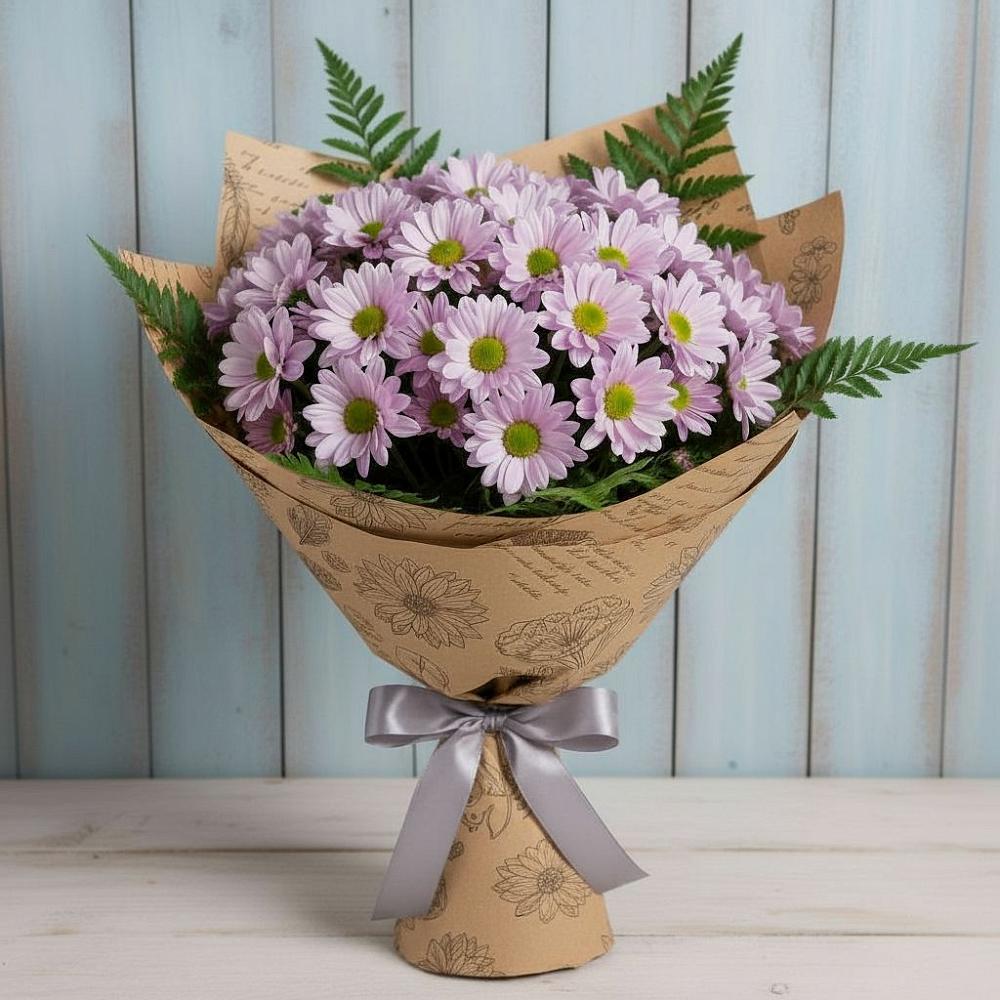 Букет цветов из: Хризантемы в Северо-Курильске