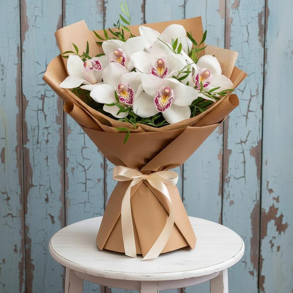 Букет цветов из: Орхидеи и Розы в Северо-Курильске