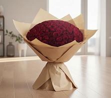 Букет 101 Красная роза в Северо-Курильске