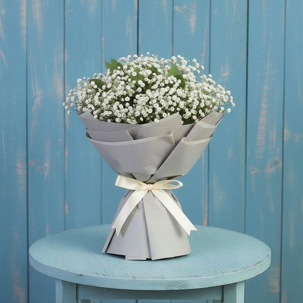 Букет цветов из: Гипсофила в Северо-Курильске