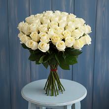 Букет 51 Белая роза Эдлесс Лав #REPLACE_PRED# Северо-Курильске
