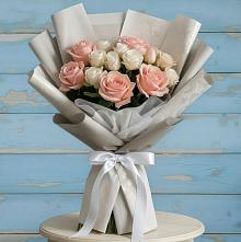 Букет цветов из:  Розы #REPLACE_PRED# Северо-Курильске