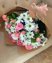 Букет цветов из:  Розы и Хризантемы #REPLACE_PRED# Северо-Курильске