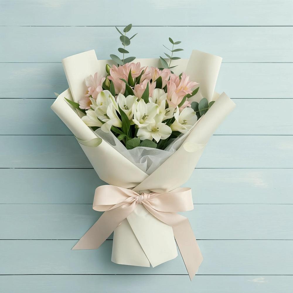 Букет цветов из: Альстромерии в Северо-Курильске