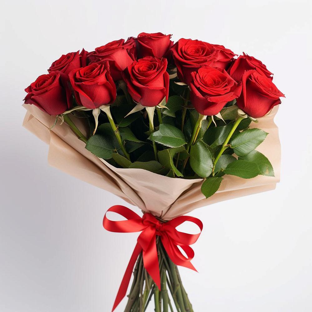 Букет 11 Красных роз Эдлесс Лав в Северо-Курильске