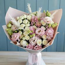 Букет цветов из:  Альстромерии и Розы в Северо-Курильске